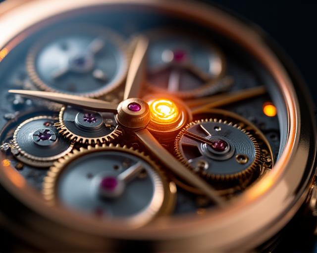 Concetto di sicurezza e privacy digitale per orologeria di lusso