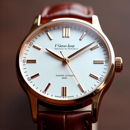 Orologio classico in oro rosa